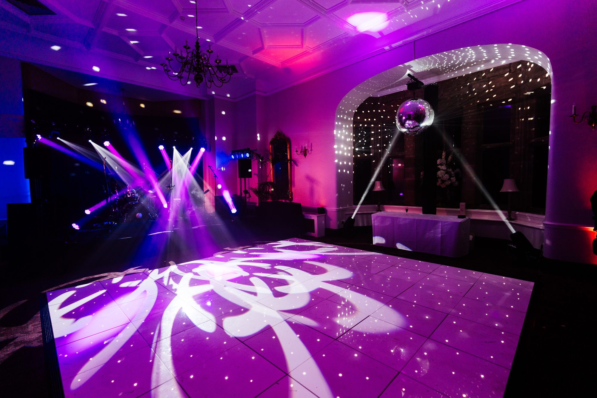Evening event at Vale Royal Abbey with live music and dancing
